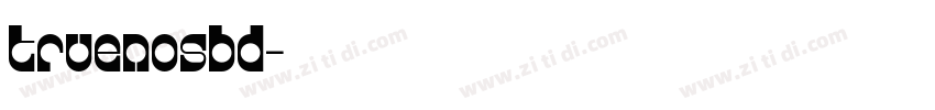 TruenoSBd字体转换