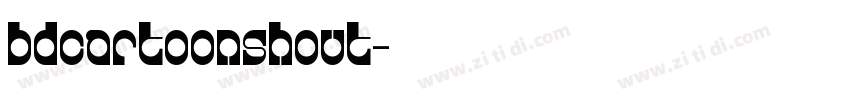 BDCartoonshout字体转换