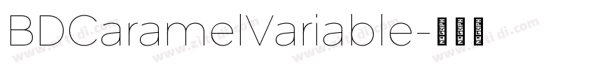 BDCaramelVariable字体转换