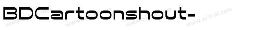 BDCartoonshout字体转换