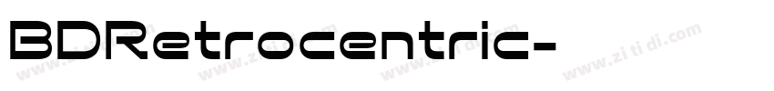 BDRetrocentric字体转换