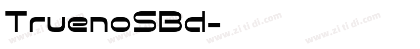 TruenoSBd字体转换