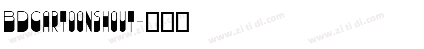 BDCartoonshout字体转换