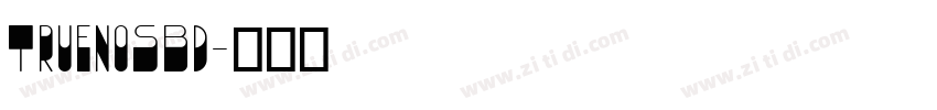 TruenoSBd字体转换