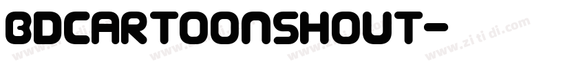 BDCartoonshout字体转换