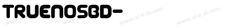 TruenoSBd字体转换