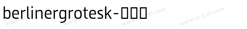 berlinergrotesk字体转换