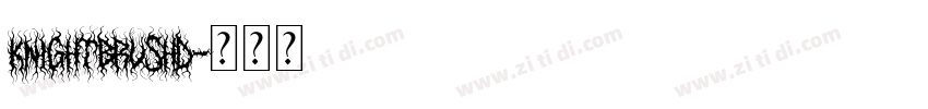KnightBrushD字体转换