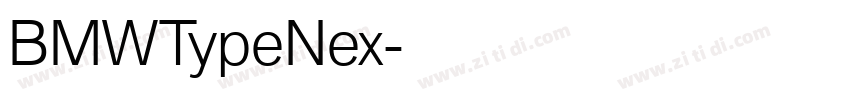 BMWTypeNex字体转换