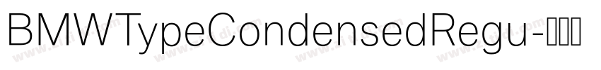 BMWTypeCondensedRegu字体转换 BMWTypeCondensedRegu字体转换
