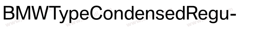 BMWTypeCondensedRegu字体转换 BMWTypeCondensedRegu字体转换