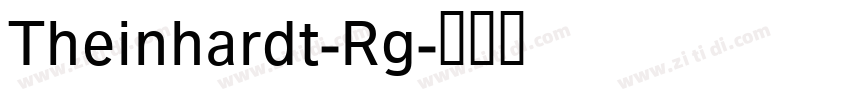 Theinhardt-Rg字体转换