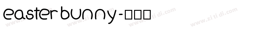 easterbunny字体转换