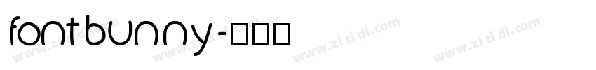 fontbunny字体转换