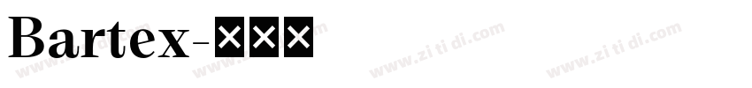 Bartex字体转换