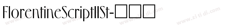 FlorentineScriptIISt字体转换