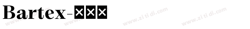 Bartex字体转换