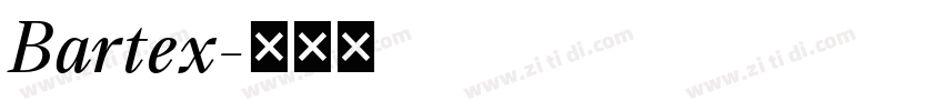 Bartex字体转换