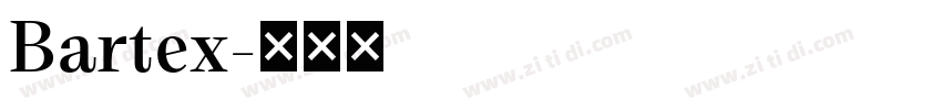 Bartex字体转换