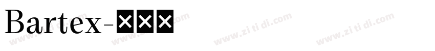 Bartex字体转换