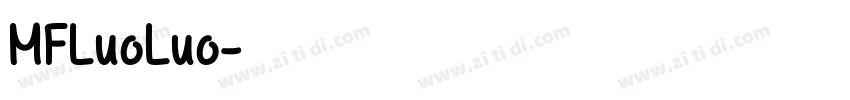 MFLuoLuo字体转换