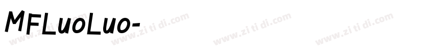 MFLuoLuo字体转换