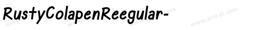 RustyColapenReegular字体转换