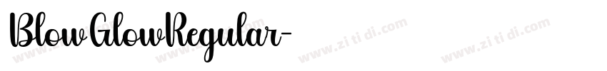 BlowGlowRegular字体转换