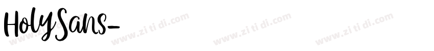 HolySans字体转换