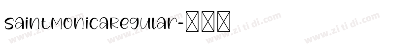 SaintMonicaRegular字体转换