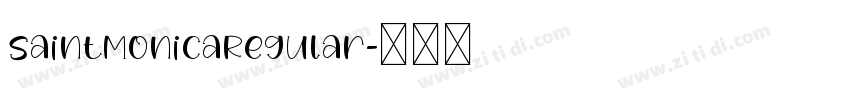 SaintMonicaRegular字体转换