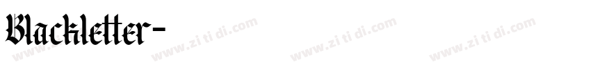 Blackletter字体转换