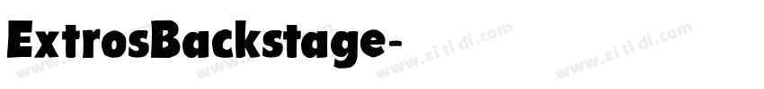 ExtrosBackstage字体转换