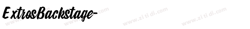 ExtrosBackstage字体转换
