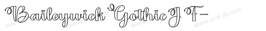 BaileywickGothicJF字体转换