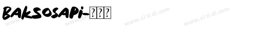 BaksoSapi字体转换