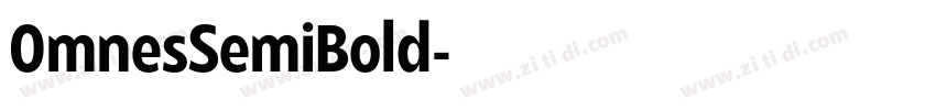 0mnesSemiBold字体转换