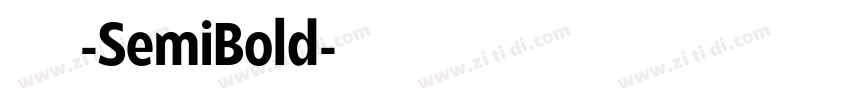 極影毀片熒圓-SemiBold字体转换