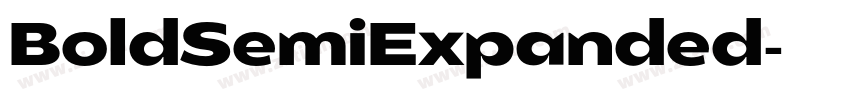 BoldSemiExpanded字体转换