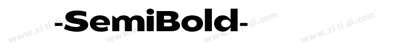 極影毀片熒圓-SemiBold字体转换
