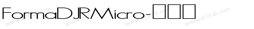 FormaDJRMicro字体转换