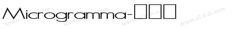 Microgramma字体转换