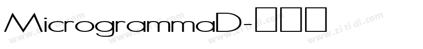 MicrogrammaD字体转换