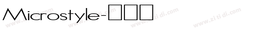 Microstyle字体转换