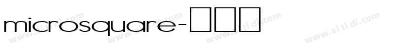 microsquare字体转换