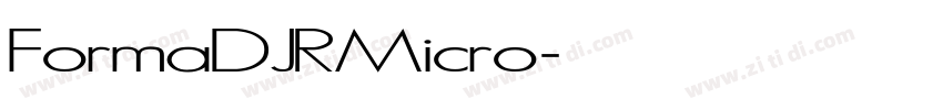 FormaDJRMicro字体转换