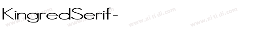 KingredSerif字体转换