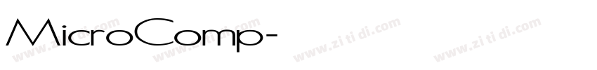 MicroComp字体转换