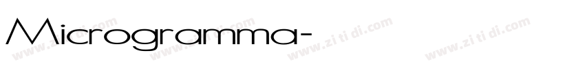 Microgramma字体转换