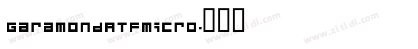 GaramondATFMicro字体转换